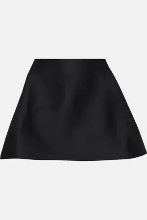 Khaite Ralfa satin miniskirt
