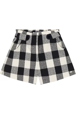 Tartine Et Chocolat Checked bouclÃ© shorts