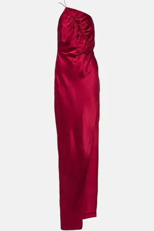The Sei One-shoulder silk charmeuse gown