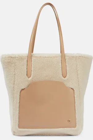Loro Piana Sesia Large shearling tote bag