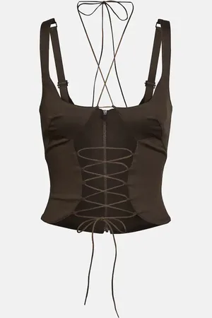 KNWLS Cotton-blend bustier