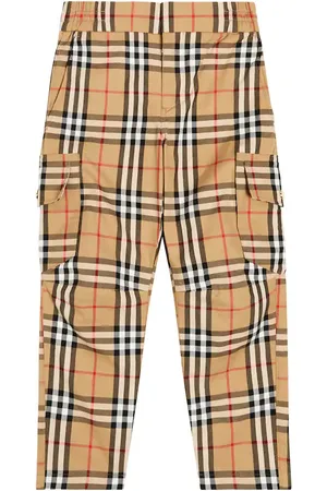Burberry Burberry Check cotton cargo pants