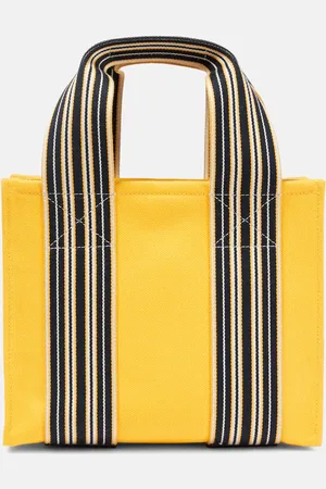 Loro Piana The Suitcase Stripe Mini canvas tote bag