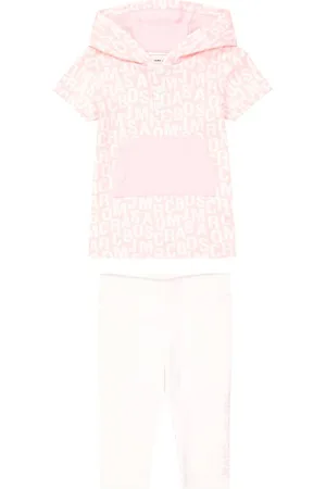 Marc Jacobs Baby logo cotton hoodie and leggings set