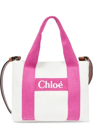 Chloé ChloÃ© Kids Logo canvas tote bag