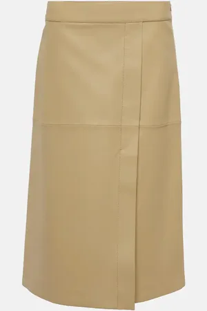 Joseph Sevres leather pencil skirt