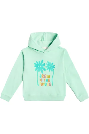 Louise Misha Issah printed cotton jersey hoodie
