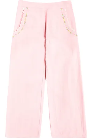 Louise Misha Flor embroidered cotton pants