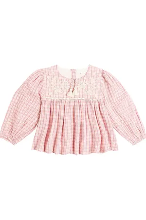 Louise Misha Vally checked cotton blouse