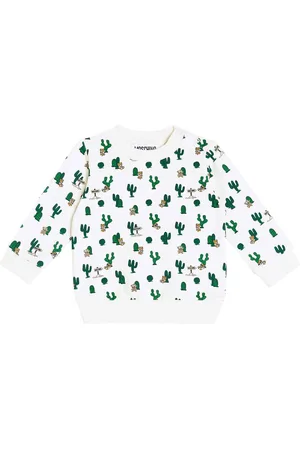 Moschino Baby printed cotton-blend sweatshirt