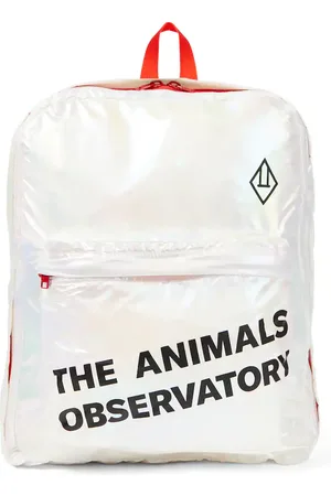 The Animals Observatory Logo metallic backpack