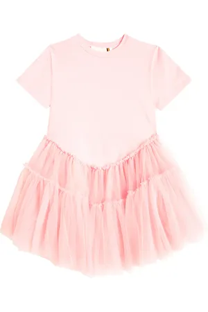 CAROLINE BOSMANS Jersey and tulle dress