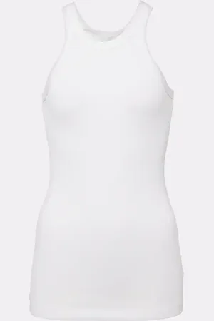 Sportmax Nastie cotton and silk-blend tank top