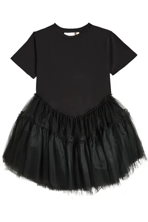 CAROLINE BOSMANS Jersey and tulle dress