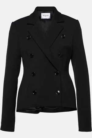 Alaïa AlaÃ¯a Double-breasted wool-blend blazer