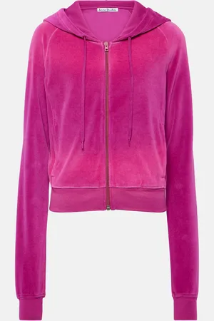 Acne Studios Francess velvet zip-up hoodie
