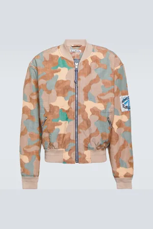 Orange camo outlet bomber jacket