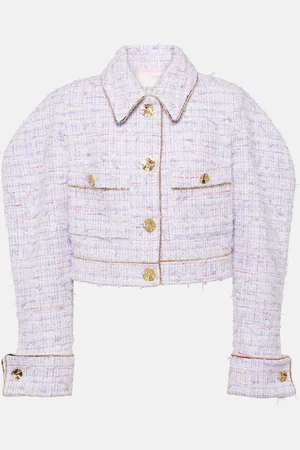 Nina Ricci Cropped cotton-blend tweed jacket