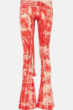 KNWLS Raze low-rise tie-dye flared pants