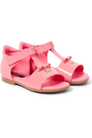 Dolce & Gabbana Logo patent leather sandals