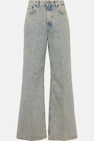 Acne Studios Monogram high-rise wide-leg jeans