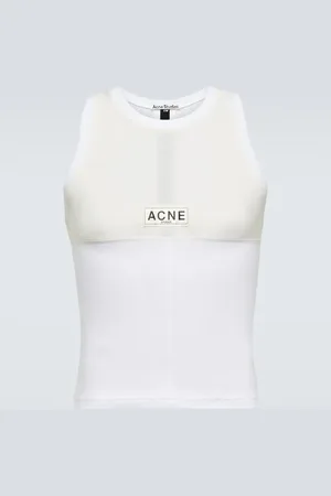 Acne Studios Logo jersey tank top