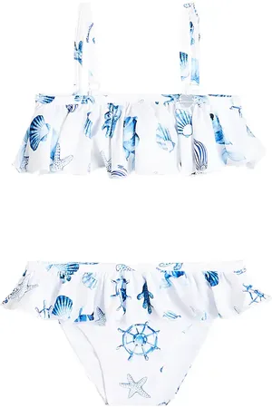 MONNALISA Printed ruffled bikini
