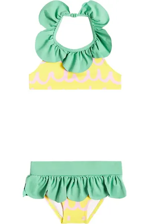 Stella McCartney Printed ruffled bikini