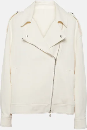 Brunello Cucinelli Cotton and linen biker jacket