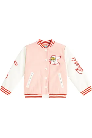 Kenzo AppliquÃ© embroidered varsity jacket