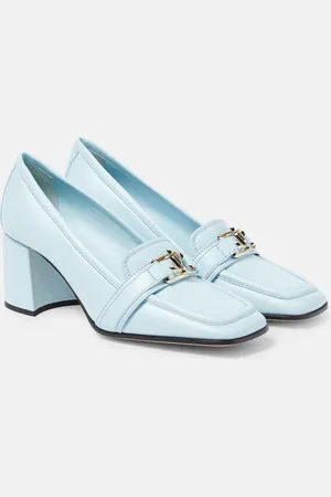 Jimmy Choo Evin 65 leather loafer pumps