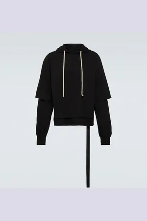 DRKSHDW BY RICK OWENS Hustler cotton jersey hoodie