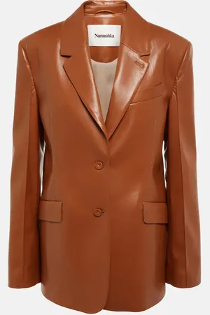Nanushka Karo faux leather blazer
