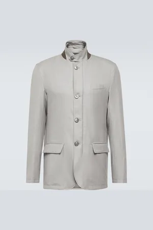 HERNO Cotton, cashmere, and silk coat