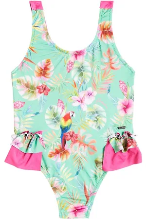 PATACHOU Ruffled floral swimsuit