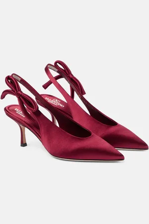 VALENTINO GARAVANI Nite-Out 70 satin slingback pumps