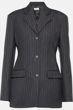 OFF-WHITE Pinstripe single-breasted blazer