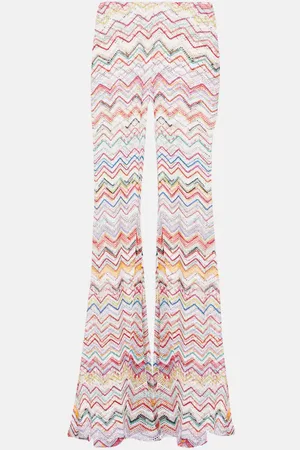 Missoni Zig Zag low-rise lamÃ© flared pants
