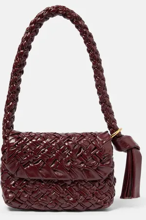 Bottega Veneta Kalimero CittÃ Intreccio leather shoulder bag