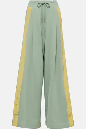 DRIES VAN NOTEN Cotton jersey wide-leg sweatpants