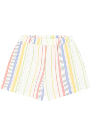 The New Society Torrance striped cotton shorts