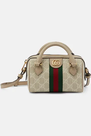 Gucci Ophidia Super Mini leather-trimmed tote bag