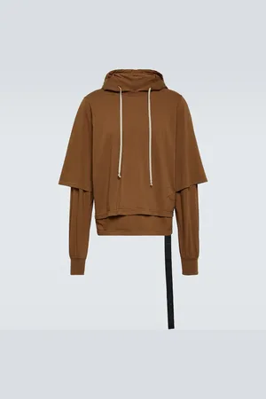 DRKSHDW BY RICK OWENS Cotton jersey hoodie