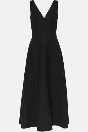 VALENTINO VGold CrÃªpe Couture midi dress