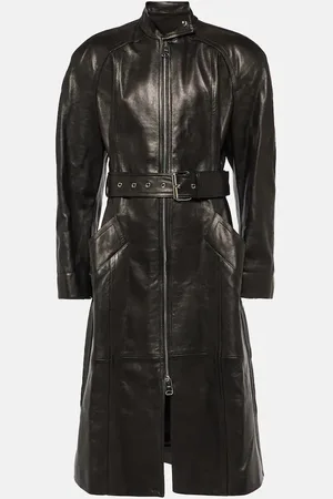 Khaite Bobbie leather coat