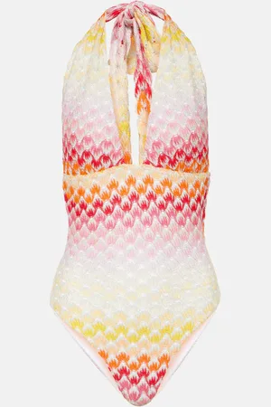 Missoni Halterneck crochet swimsuit