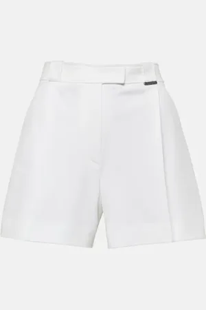 Brunello Cucinelli Pleated cotton shorts