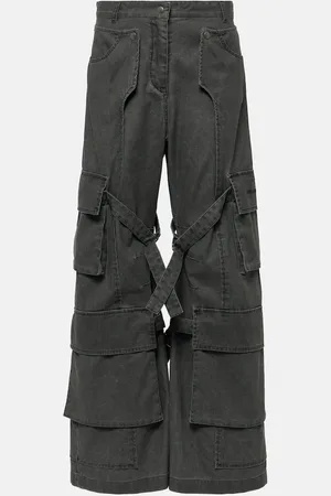 Acne Studios Mid-rise wide-leg cargo jeans