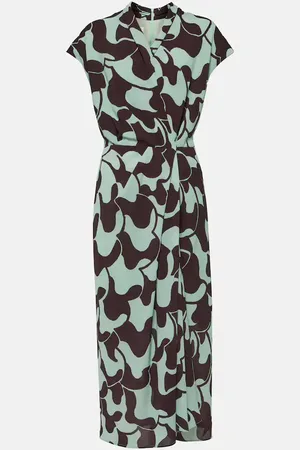 DRIES VAN NOTEN Printed crÃªpe midi dress
