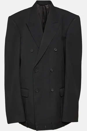 Balenciaga Deconstructed double-breasted wool jacket